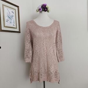 Maurices Diamond Open Knit Sweater Tunic